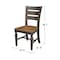 International Concepts Vista Ladderback Chair, Set of 2 Chairs, Hickory/Washed Coal C45-57P - alternate 3